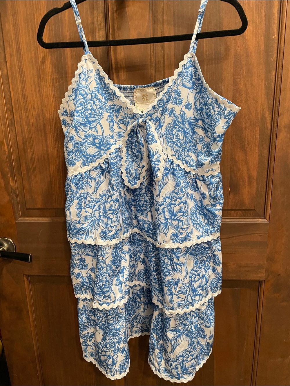 Simply Southern Blue and White Floral Dress